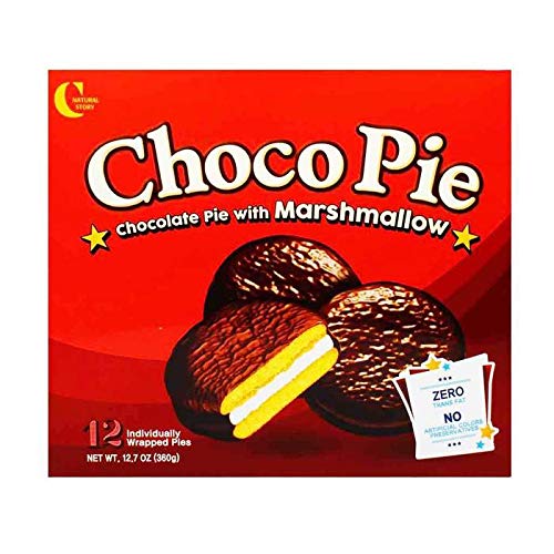 Crown Choco Pie With Marshmallow 1case, 30gx12 초코파이 - Mighty Depot