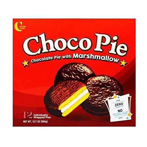 Crown Choco Pie With Marshmallow 1case, 30gx12 초코파이 - Mighty Depot