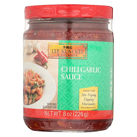 Lee Kum Kee Chili Garlic Sauce, 8 ounce - 6 per case. - Mighty Depot