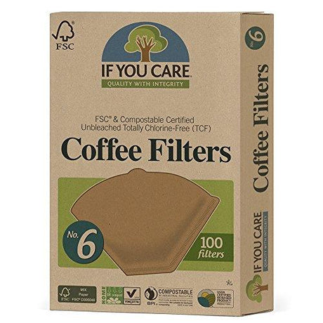 If You Care - Iyc Coffee 100 Filters, #6 (Pack of 2) - Mighty Depot