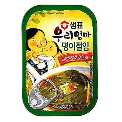 [Sempio]My Mother Wild Garlic Leaves In Soy Sauce - Korean Food Banchan Korean Side Dishes Instant Food Korean Vegetable Side Dishes