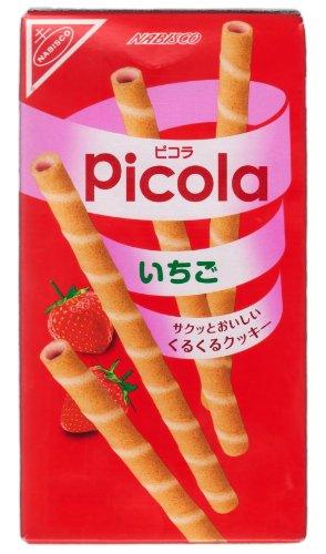 Picola Stawberry Flavor Crepe Biscuit Stick Snack (Japanese Import) [B517][RO-ICSH]