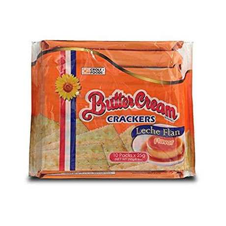 Croley Foods Buttercream Crackers - Leche Flan Flavor, 8.8 oz (250g) 10 Count (3 Pack) - Mighty Depot