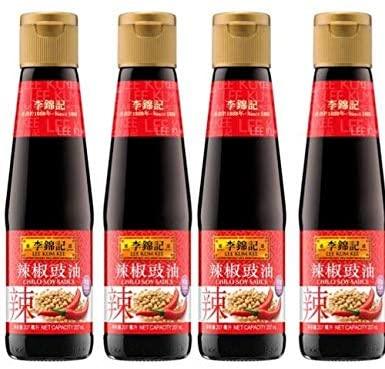 Lee Kum Kee Chilli Soy Sauce - No Preservatives 4 packs 7 oz /207mL each bottle