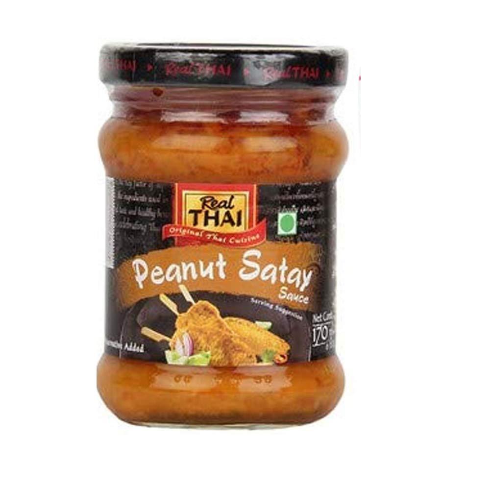 Real Thai Peanut Satay Sauce, 170 ml (Pack of 1) - Mighty Depot