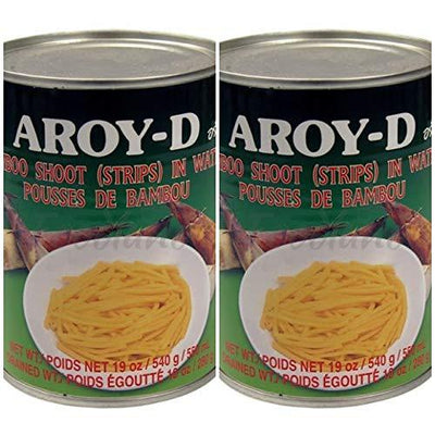 Aroy-D Bamboo Shoot (Strips) in Water, 540g, 2 Pack