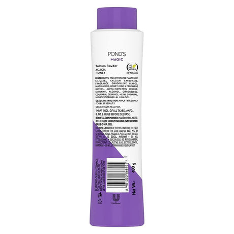 Pond's Freshness Talcum Powder | Acacia Honey | 400g (14.10 Oz) - Mighty Depot