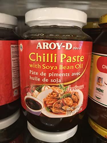 Aroy-D Chilli Paste with Soya Bean Oil - 520g - 3 PACK