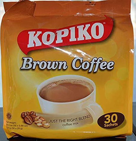 Kopiko Instant 3 In 1 Brown Coffee - 30 Packets/Bag (26.5 Oz) - Mighty Depot