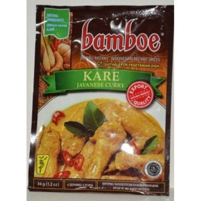 Bamboe Bumbu Instant Kare - Javanese Curry , 36 Gram (Pack of 3)