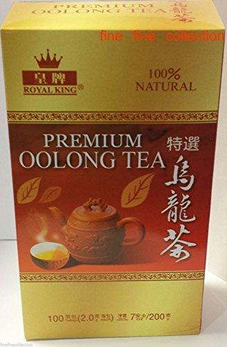 Royal King Premium Oolong Tea / 7 oz 100 tea bags each (pack of 3) (3 X)