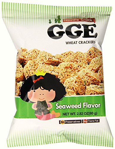 Wei Lih GGE Wheat Crackers Seaweed Flavor, 2.82 Oz (Pack of 5)