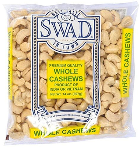Swad premium quality, Whole Cashews, 14-Ounce (Pack of 5) - Mighty Depot