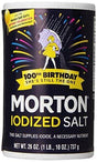 Morton Iodized Salt, 26 oz (Pack of 6) - Mighty Depot
