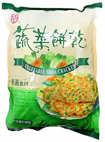 Traditional Taiwanese Scallion Soda Crackers 12.7 oz - Mighty Depot
