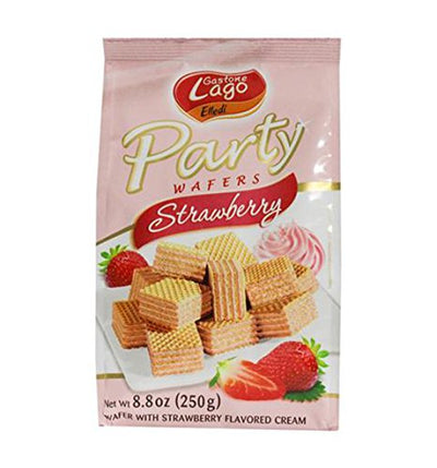 Gastone Lago Party Wafers Orange Cream Filling 8.82 oz, 250g (Pack of 2) (Orange, 2-Pack)