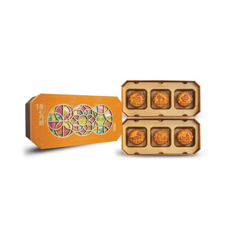 Mei-xin Moon Cake-oriental Pearl Mooncake (6 Ps) - Mighty Depot