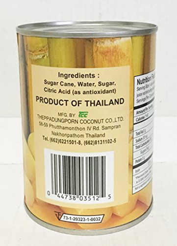 Chaokoh Sugar Cane in Syrup 12 oz (1 can)