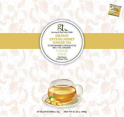 GoTo Tea Instant Crystal Honey Ginger Tea (40 Tea Bags)