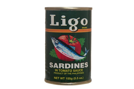 Ligo Sardines w/ Tomato Sauce (Green) 155g - Mighty Depot