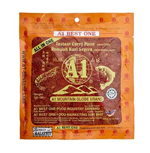 A1 Best One Instant Curry Sauce for Seafood (5 packs with