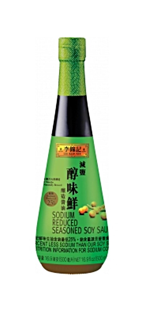Lee Kum Kee, Seasoned Soy Sauce (Less Sodium), 16.9 oz