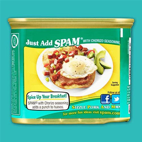 Spam Chorizo, 12 Ounce Can - Mighty Depot