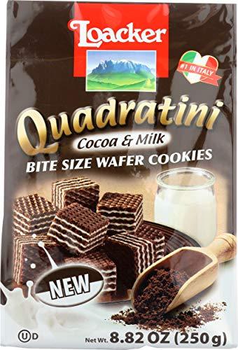 Loacker Quadrating Cocoa & Milk, 8.82 oz