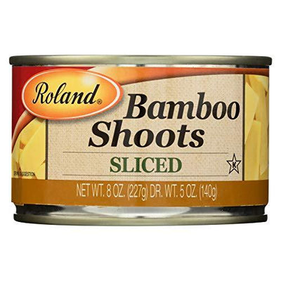 Roland Bamboo Shoots Sliced Boiled In Water 8 OZ (Pack of 3)