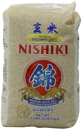 NISHIKI Premium Brown Rice, 5-Pound (PACK OF 4)
