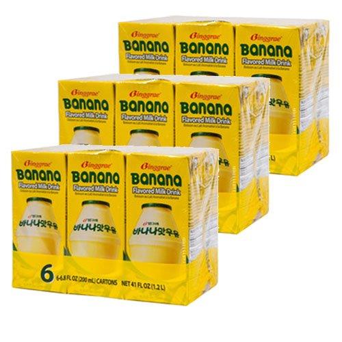 Binggrae Banana Milk 18 Pack 6.8 Fl Oz