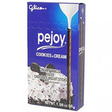 GLICO PEJOY Creamy Vanilla Filled Chocolate Biscuit Sticks 56g 3 box - Mighty Depot
