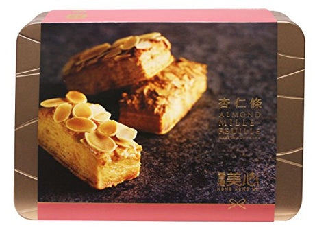 Mei-xin Almond Mille Feuille 香港美心杏仁條 (1 box) - Mighty Depot