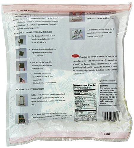 Shirako Tokyo Sushi Nori, 50 Count - Mighty Depot