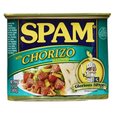 Spam with Chorizo Seasoning 12oz Can (Pack of 6)
