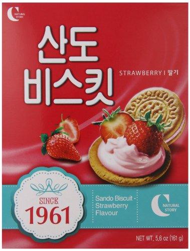Crown Biscuit Sando Strawberry, 5.6 Ounce - Mighty Depot