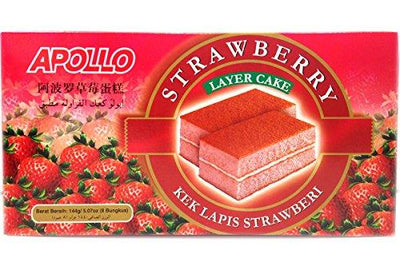 Bolu Lapis Rasa Strawberi (Twins Layer Cake Strawberry Flavor) - 5.07oz (Pack of 1)