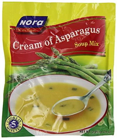 Nora Cream of Asparagus Soup Mix, 2.45-Ounce (Pack of 6)