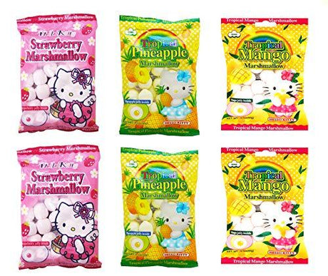Marshmallows with Fruit Flavored Jelly Filling (Pack of 6) - Mighty Depot