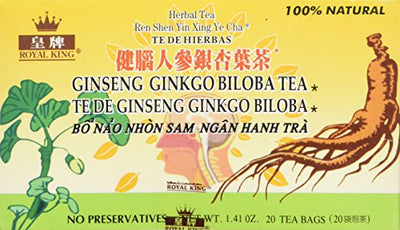 Royal King Ginseng Ginkgo Biloba Tea (20 Bags)