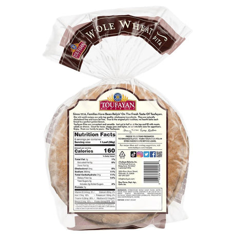 Toufayan Bakeries Pita Bread - Mighty Depot