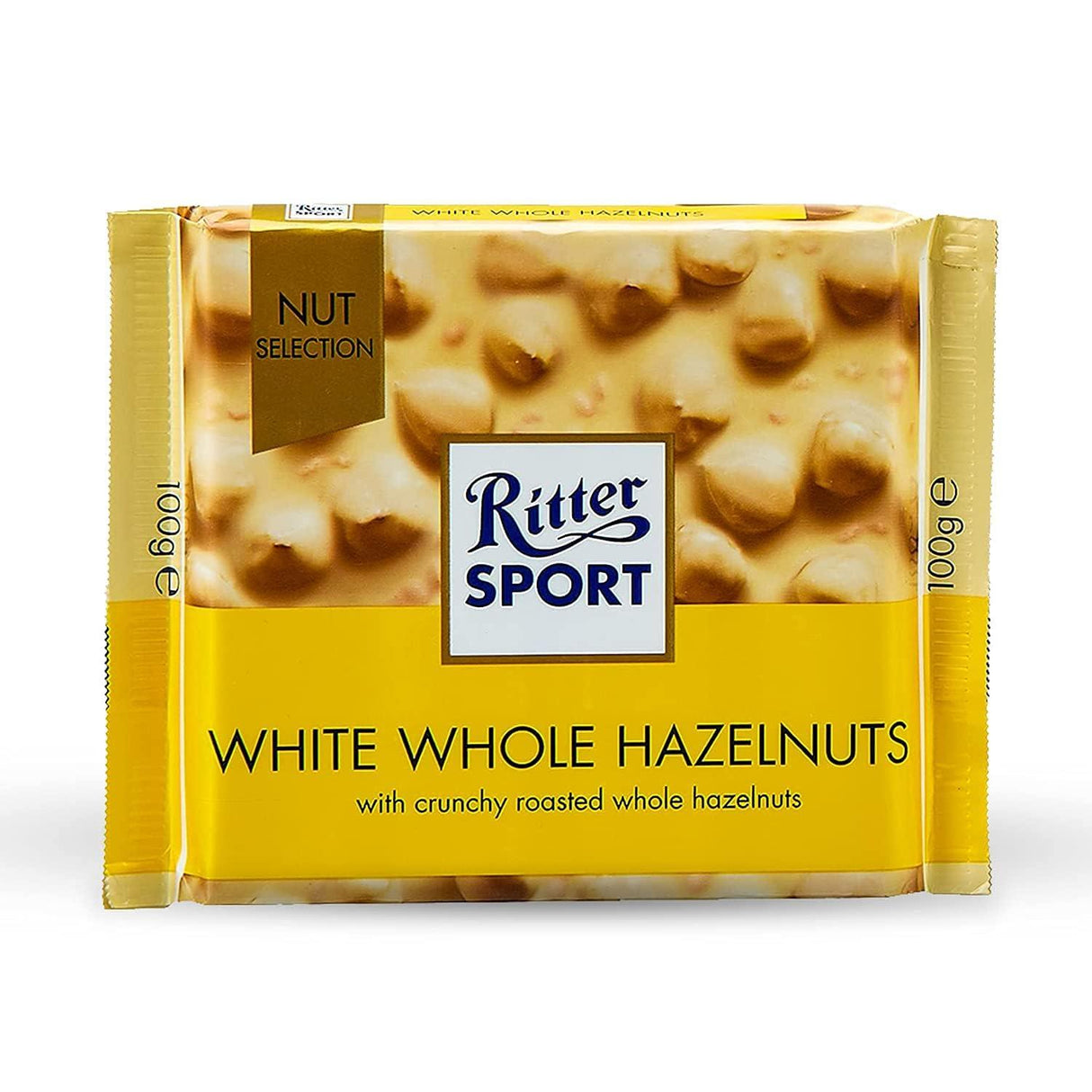 Ritter Sport White Whole Hazelnuts, 100g - Mighty Depot