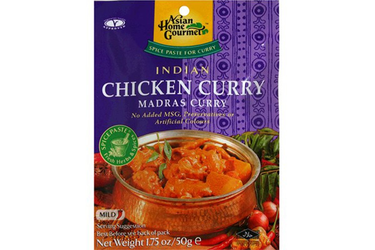 Asian Home Gourmet: Spice Paste for Indian Chicken Madras Curry (Pack of 1 of 1.75 Oz.)