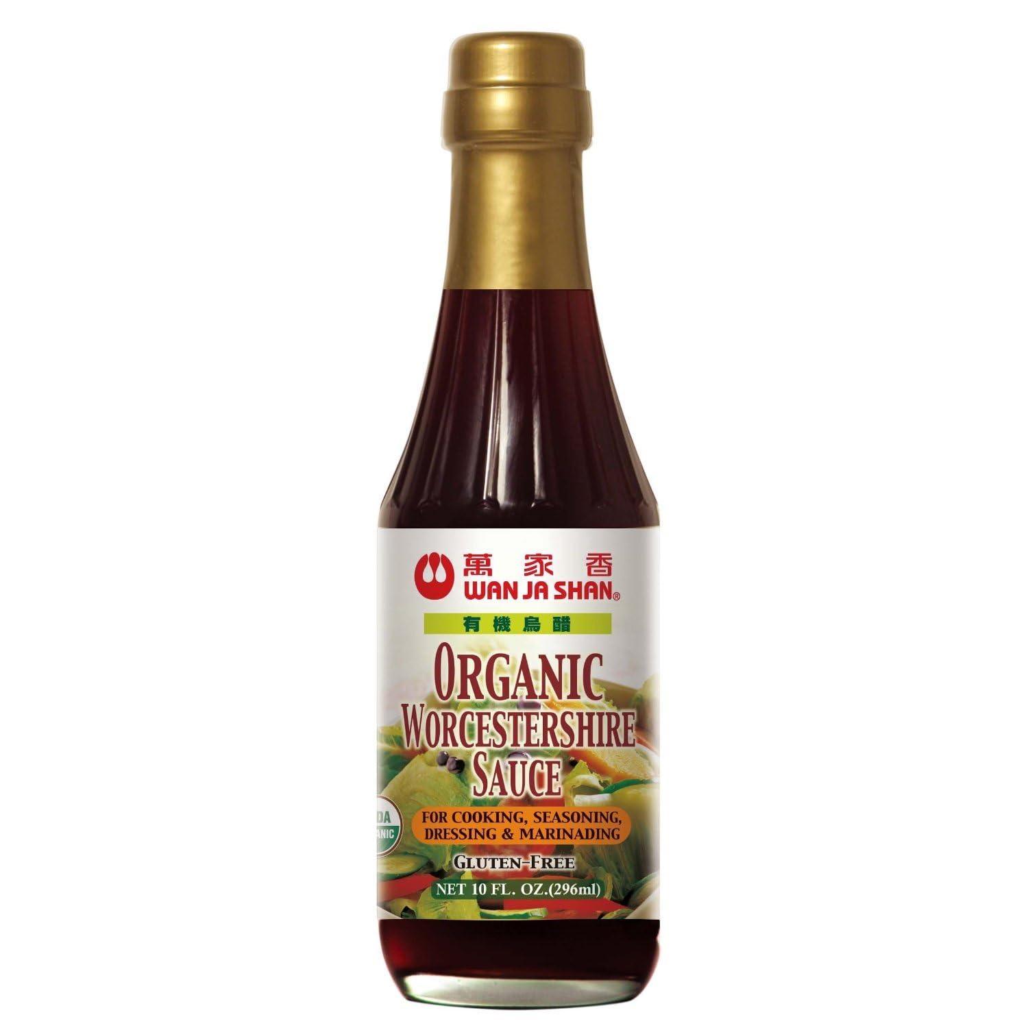 Wanjashan, Sauce Worcestershire Org, 10 OZ (Pack of 6)