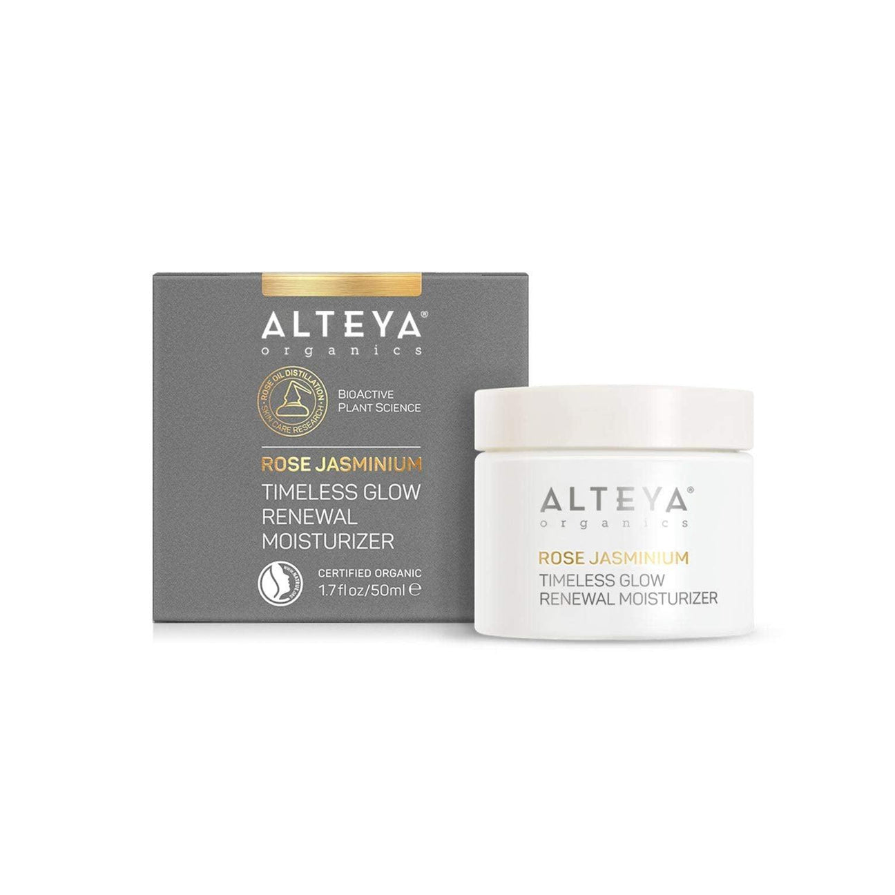 Alteya Organics Rose Jasminium Timeless Glow Renewal Moisturizer - Mighty Depot