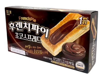Haitai French Pie (Strawberry, apple, choco, and grape) Spread on Top of Cracker