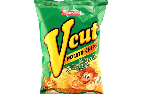 jack n jill v-cut potato chips (onion & garlic) - 2.12oz - Mighty Depot