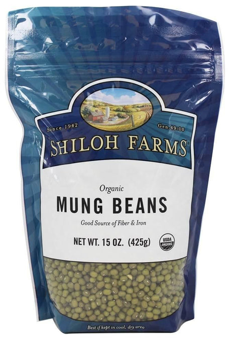 Shiloh Farms Organic Mung Beans - 15 oz - Mighty Depot