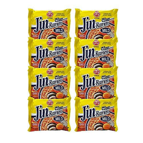 Ramen Man Set A-70 (Jin Ramen Mild x 8) ??? ?? A-70 (??? ??? x8) - Mighty Depot