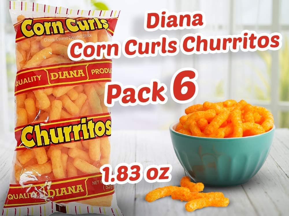 Prodiana Corn Curl Snack 1.83 oz - Churritos - Mighty Depot